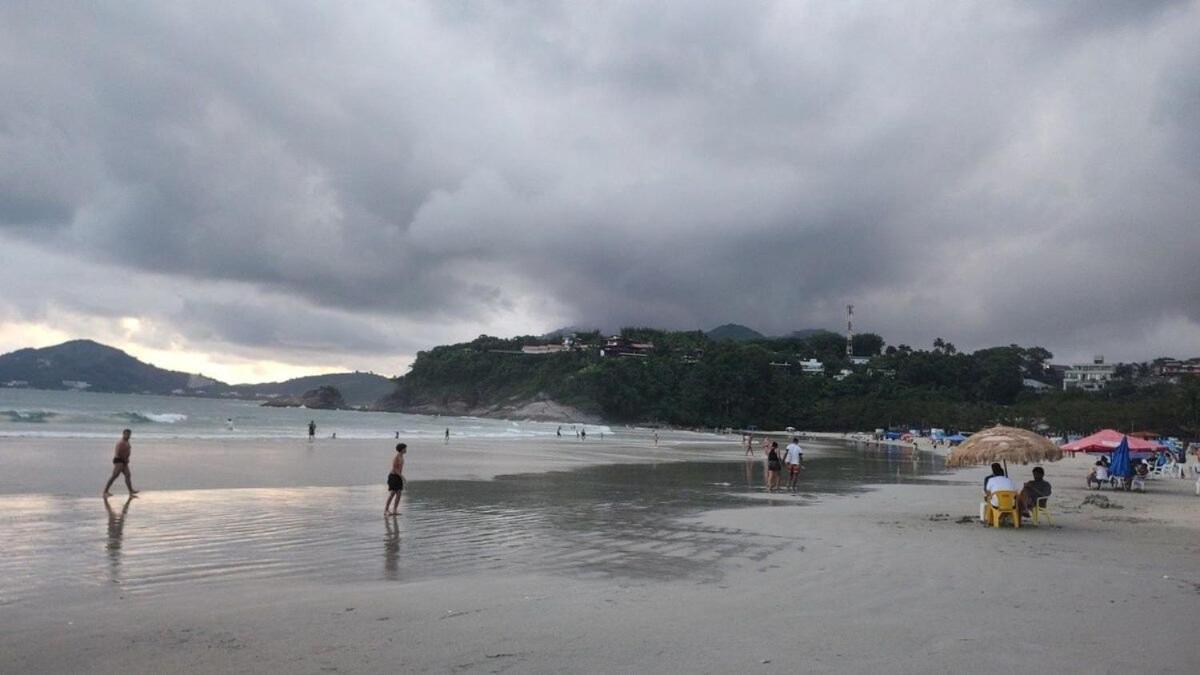 Apartamento Com Ar Cond. Na Praia Grande อูบาตูบา ภายนอก รูปภาพ